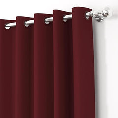 ShadeKart by Dzire Decor - Blackout Curtain β Dark Brown - for Door/Window