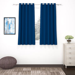 ShadeKart by Dzire Decor - Blackout Curtain – Navy Blue - for Door/Window