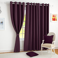 ShadeKart by - Dzire Decor Blackout Window Curtain β Purple - for Door/Window