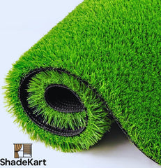 ShadeKart by Dzire Decor - 35 mm Artificial Green Grass Carpet | High Density Premium Lawn Turf | Indoor & Outdoor Use | Washable, Dust & Waterproof Mats | Skin Friendly