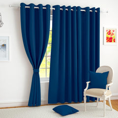 ShadeKart by Dzire Decor - Blackout Curtain – Navy Blue - for Door/Window