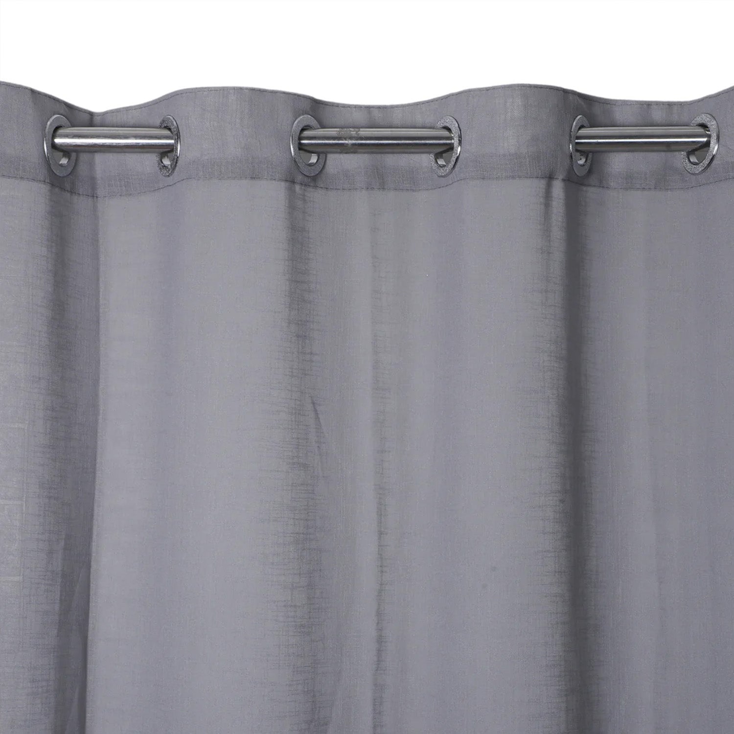 ShadeKart by Dzire Decor - Linen Sheer Curtain - Grey (Pack of 1) - Door / Window