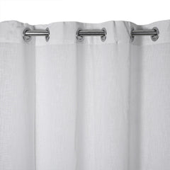 ShadeKart by Dzire Decor - Linen Sheer Curtain - White (Pack of 1) - for Door / Window