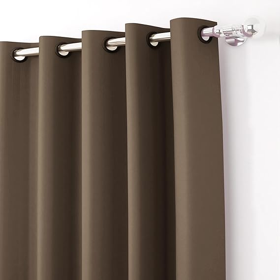 ShadeKart by Dzire Decor Blackout Curtain – Copper Brown - for Door/Window